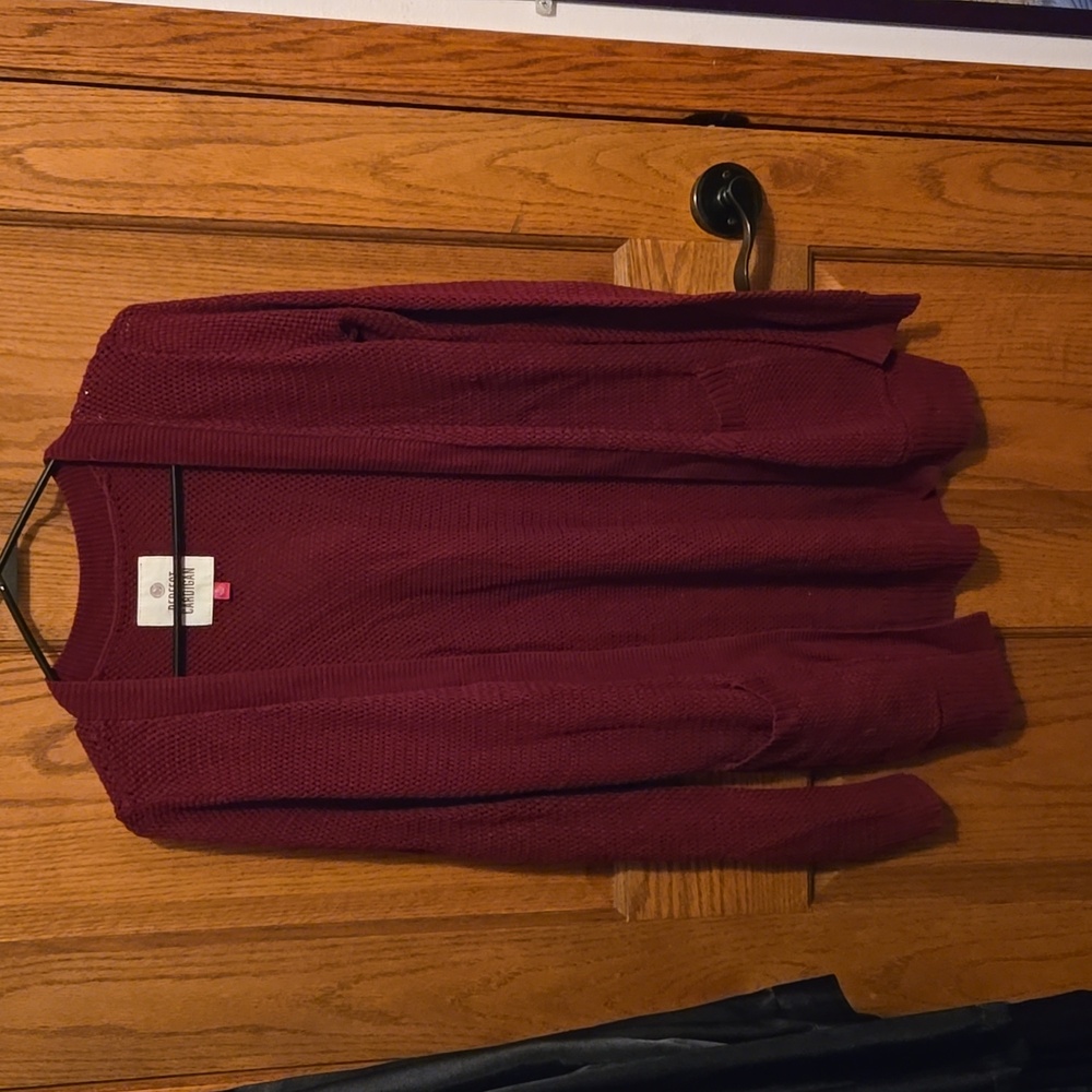 SO Maroon Perfect Cardigan Small